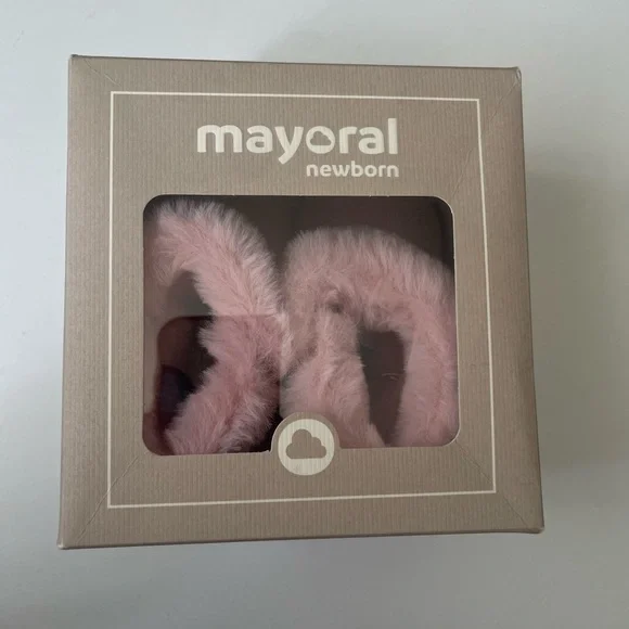 Mayoral Newborn Ecofriends Winter Puffer Coat 6-9 & Knit Boots